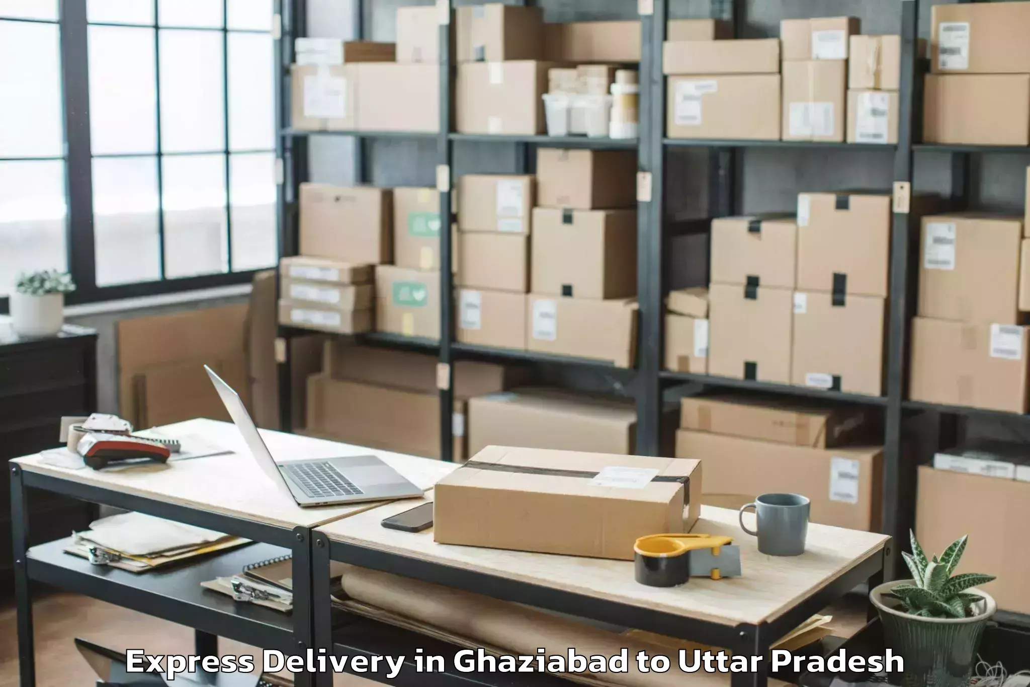 Get Ghaziabad to Kulpahar Express Delivery